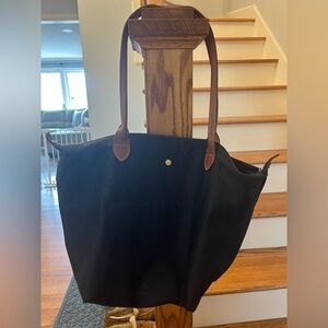 Black Large Le Pliage Longchamp Tote